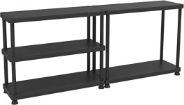 TERRY STORAGE RACK WITH 5 SHELVES PLASTIC SHELVING UNIT WITH 2 ASSEMBLING OPTIONS 120455 1002825 2